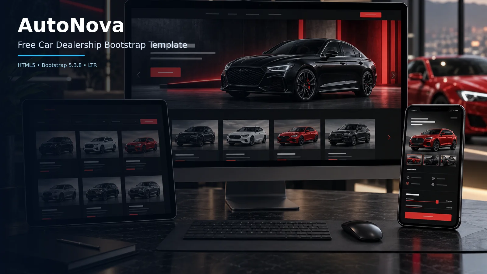 AutoNova: A Free Bootstrap 5 Car Dealership HTML Template