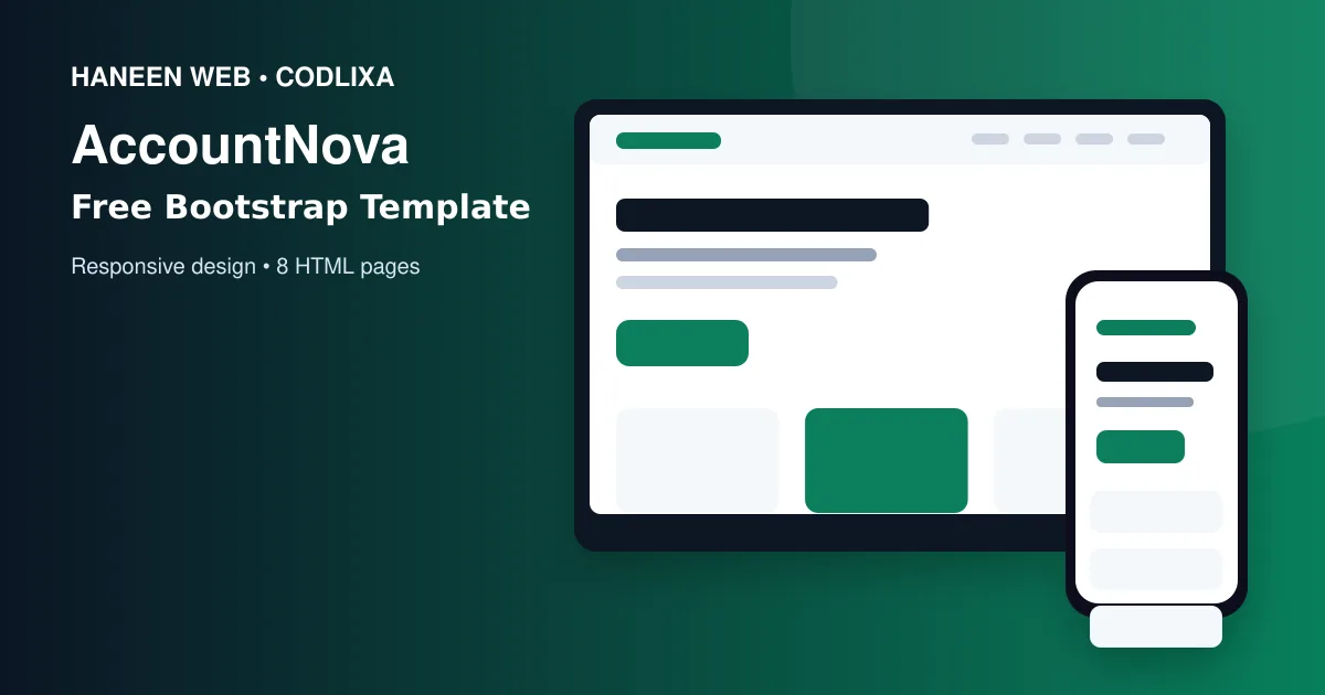Build a Professional Website Faster with the Free AccountNova Bootstrap 5 Template