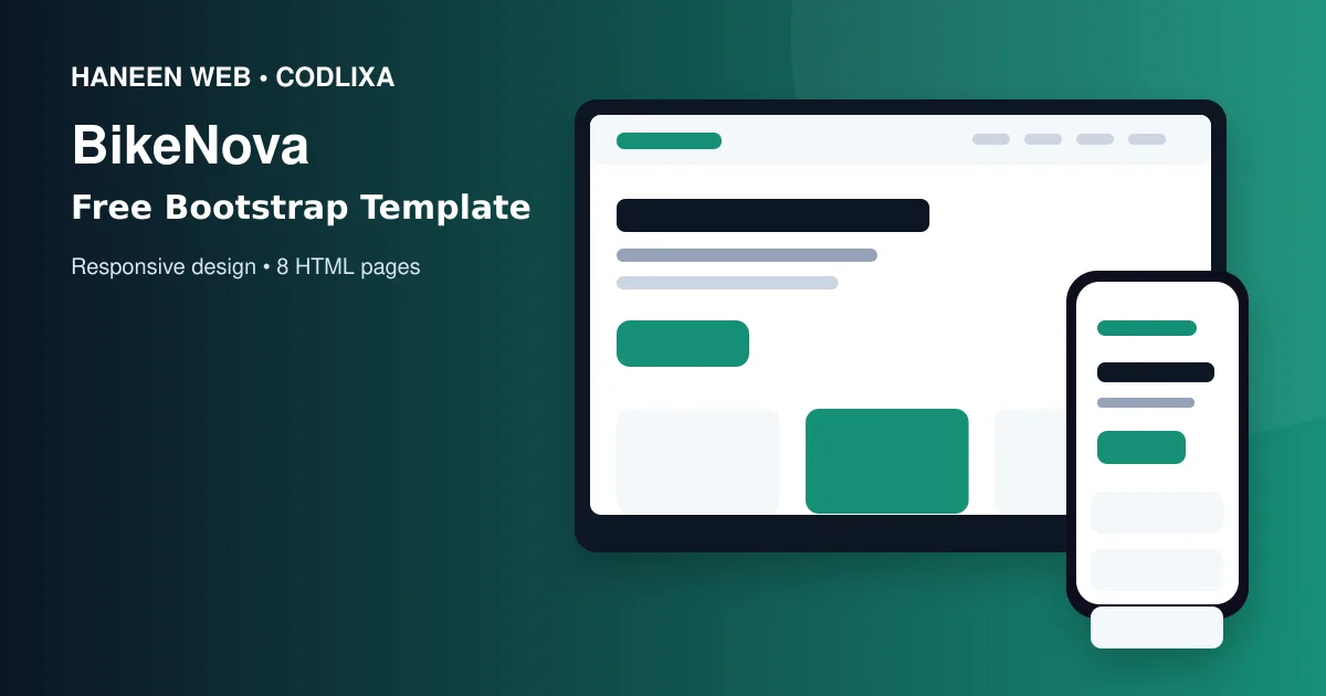 Build a Professional Website Faster with the Free BikeNova Bootstrap 5 Template