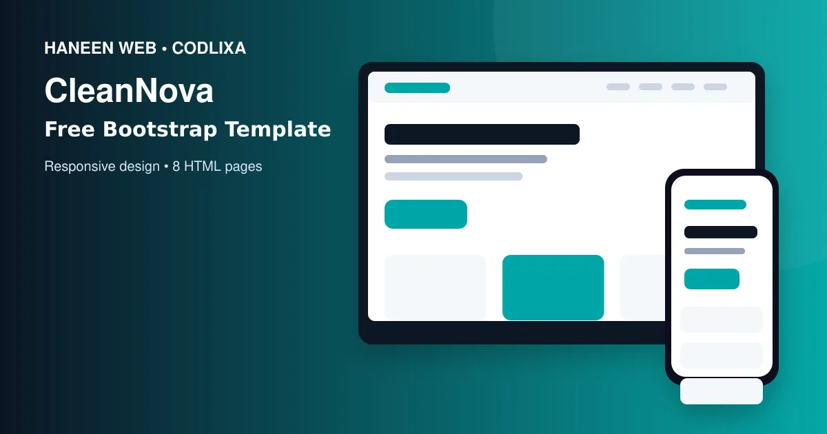 Build a Professional Website Faster with the Free CleanNova Bootstrap 5 Template