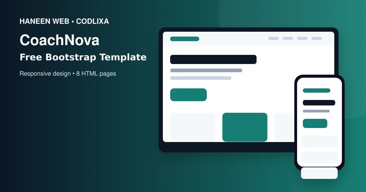 Build a Professional Website Faster with the Free CoachNova Bootstrap 5 Template
