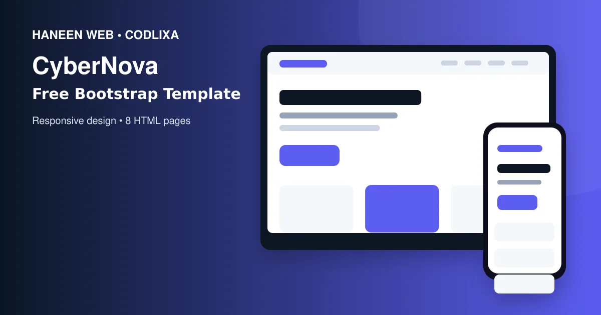 Build a Professional Website Faster with the Free CyberNova Bootstrap 5 Template