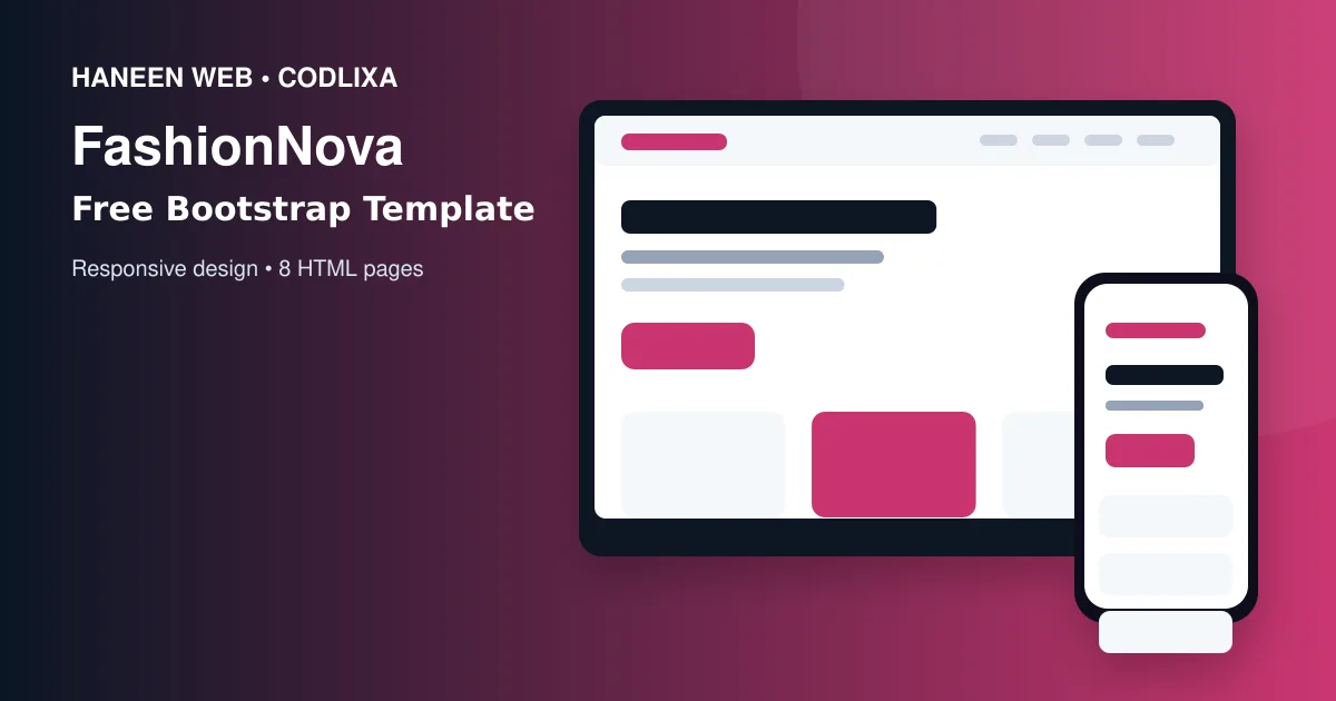 Build a Professional Website Faster with the Free FashionNova Bootstrap 5 Template