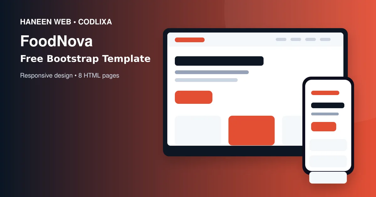 Build a Professional Website Faster with the Free FoodNova Bootstrap 5 Template