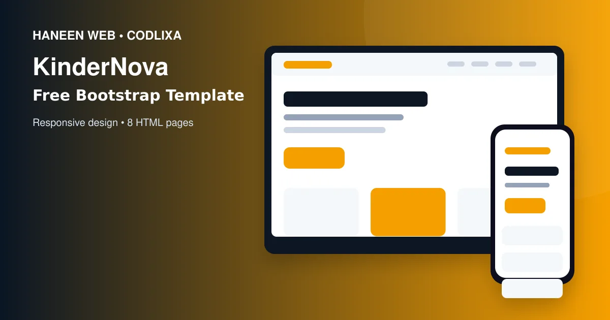 Build a Professional Website Faster with the Free KinderNova Bootstrap 5 Template