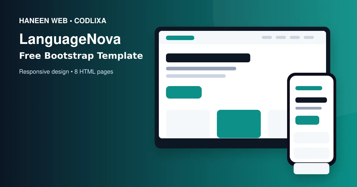 Build a Professional Website Faster with the Free LanguageNova Bootstrap 5 Template