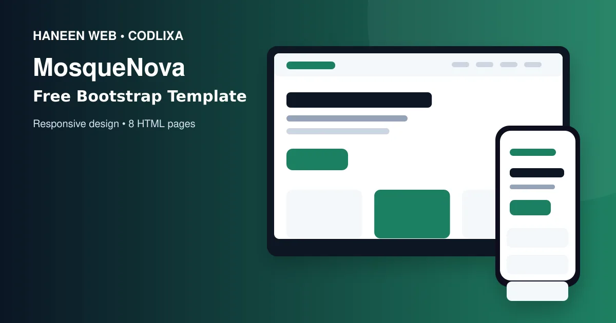 Build a Professional Website Faster with the Free MosqueNova Bootstrap 5 Template