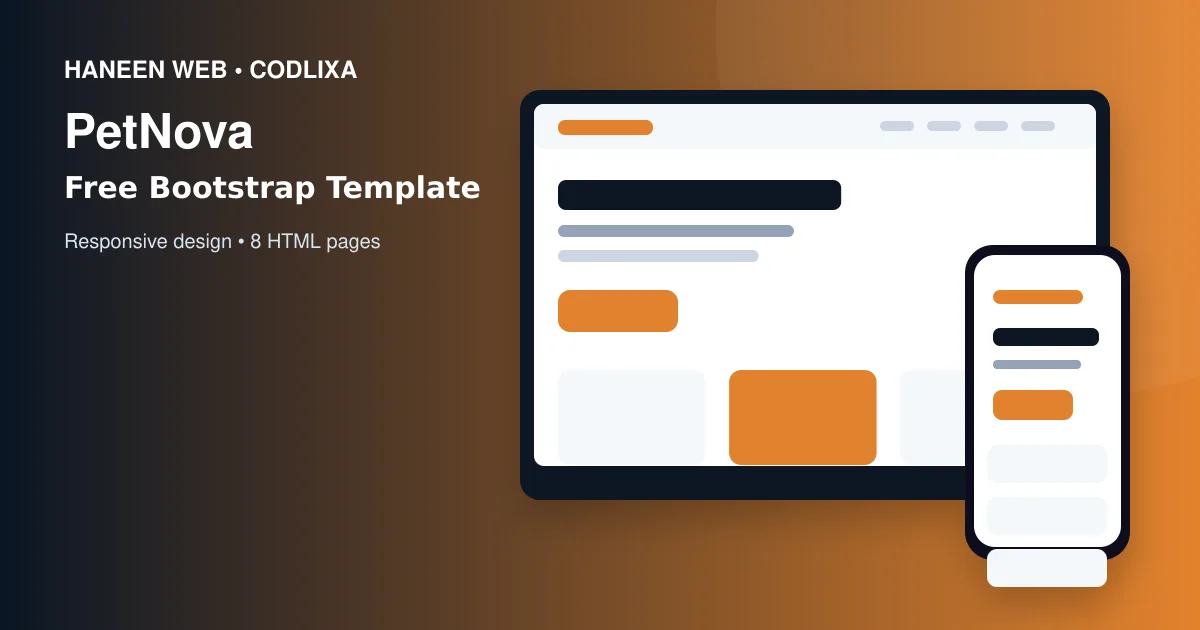 Build a Professional Website Faster with the Free PetNova Bootstrap 5 Template