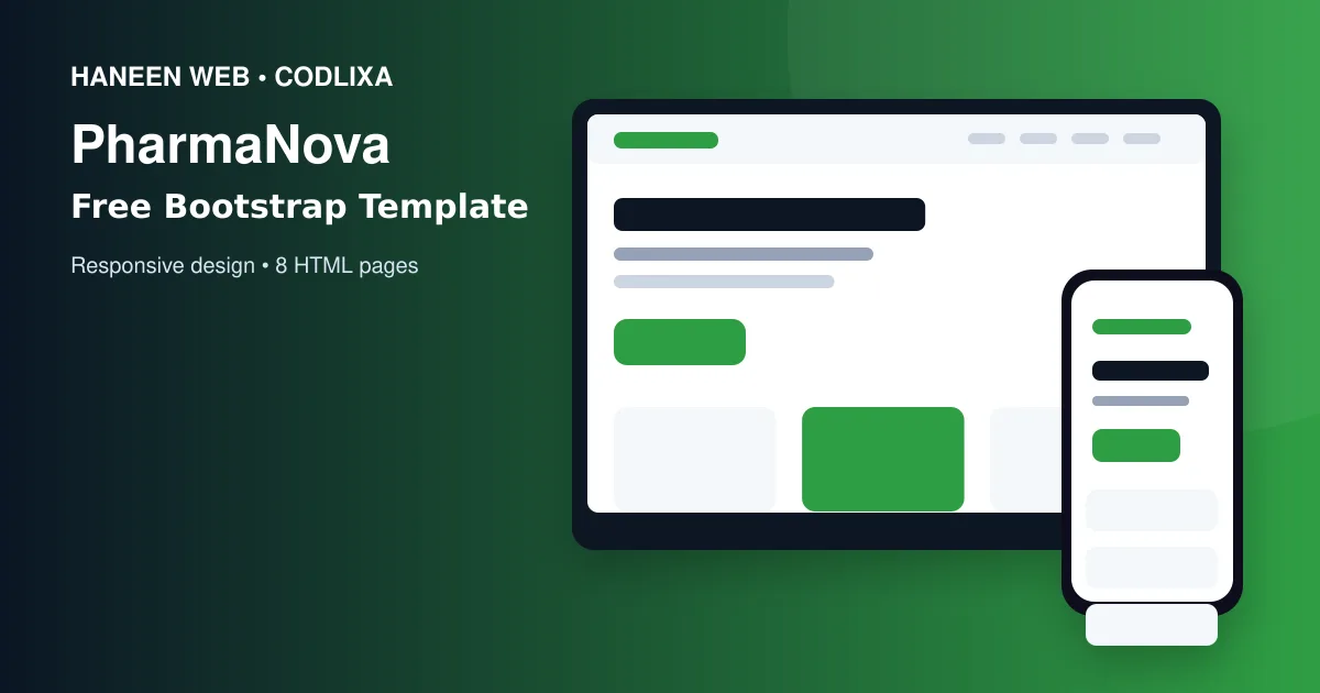 Build a Professional Website Faster with the Free PharmaNova Bootstrap 5 Template