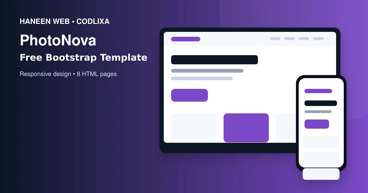 Build a Professional Website Faster with the Free PhotoNova Bootstrap 5 Template