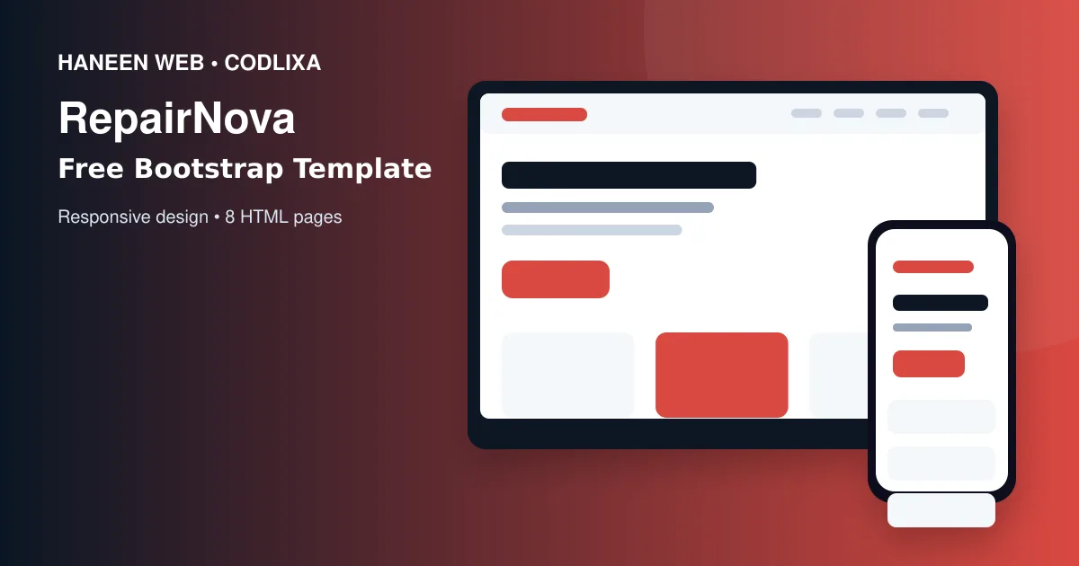 Build a Professional Website Faster with the Free RepairNova Bootstrap 5 Template