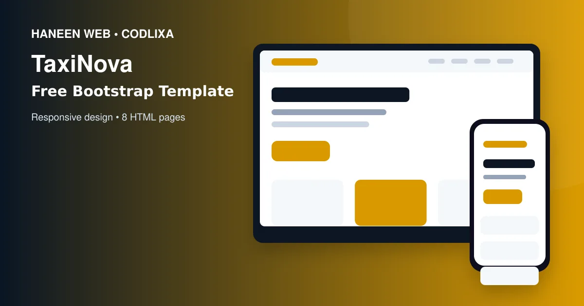 Build a Professional Website Faster with the Free TaxiNova Bootstrap 5 Template