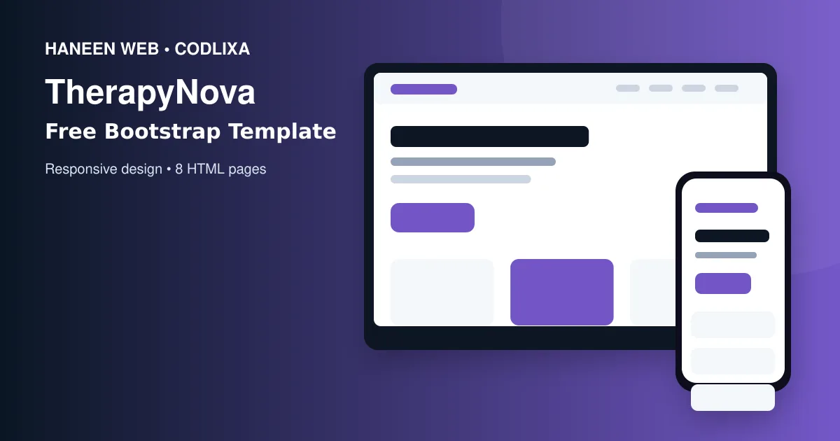 Build a Professional Website Faster with the Free TherapyNova Bootstrap 5 Template