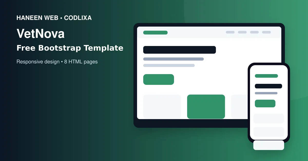 Build a Professional Website Faster with the Free VetNova Bootstrap 5 Template