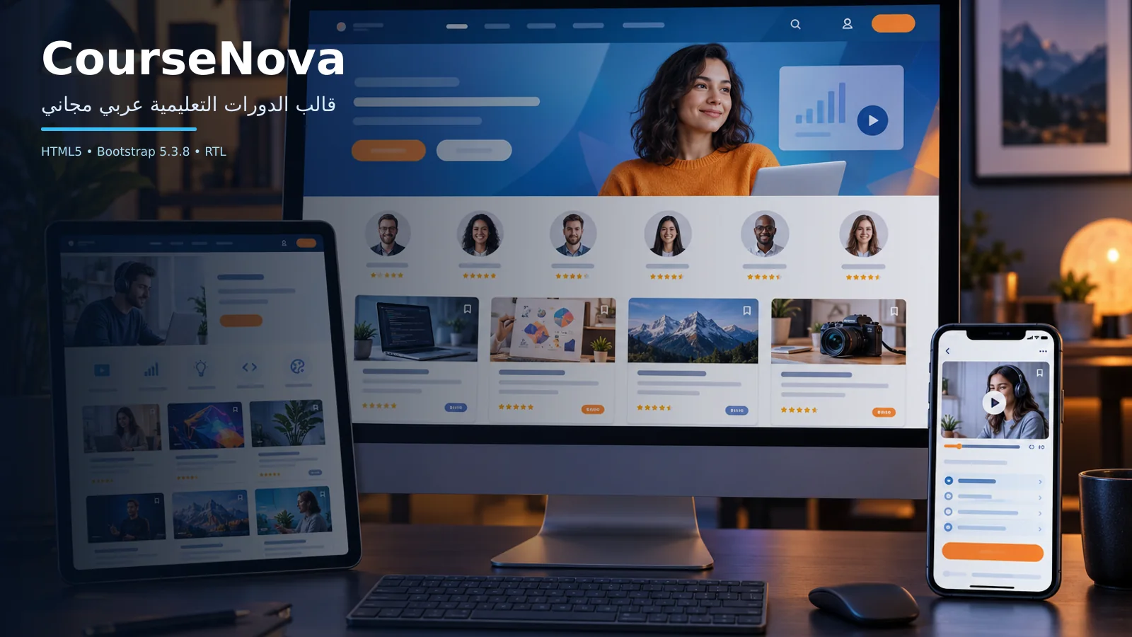 CourseNova: A Free Bootstrap 5 Online Courses Template