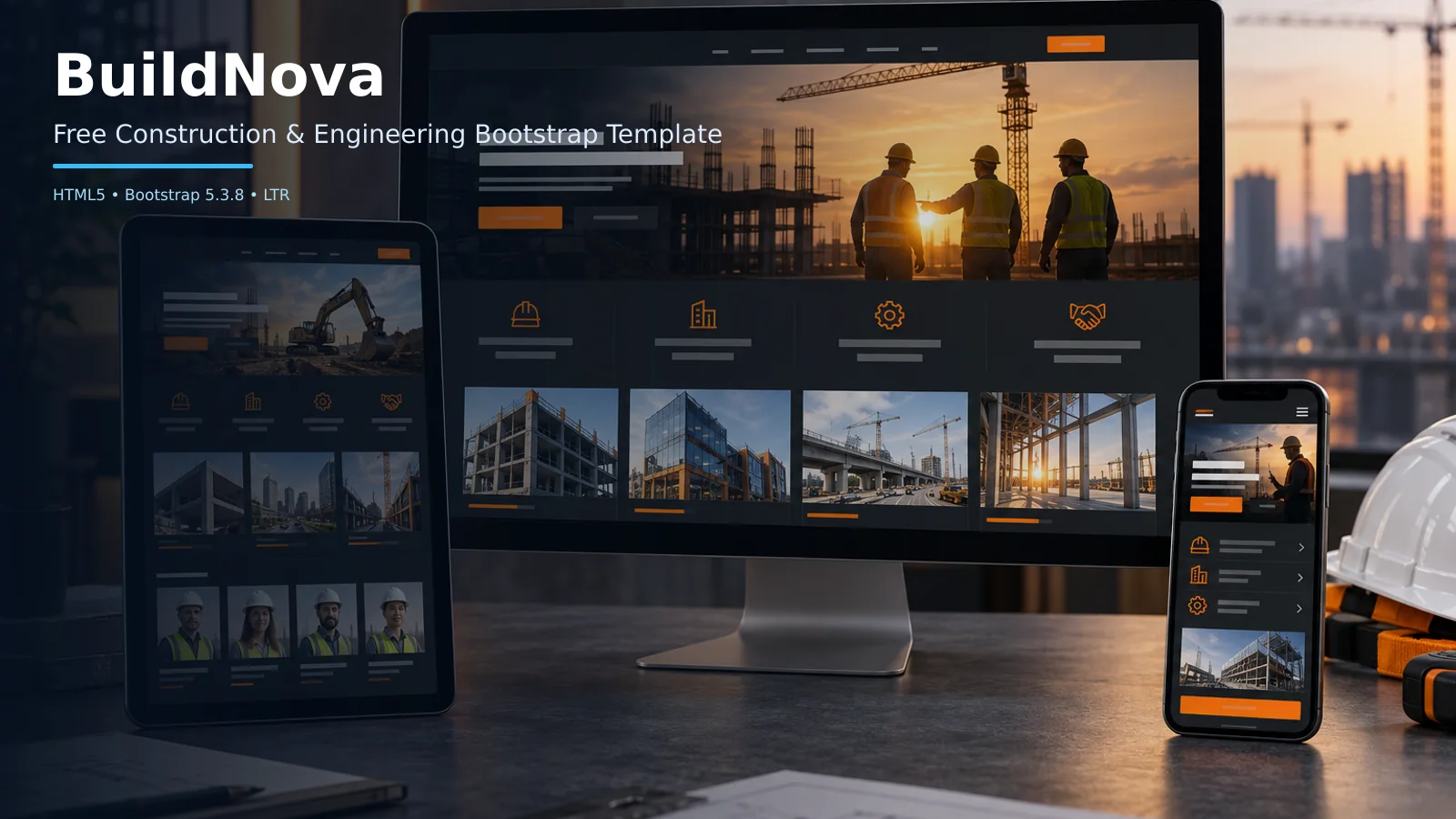 BuildNova – Free Bootstrap 5 Construction & Engineering HTML Template