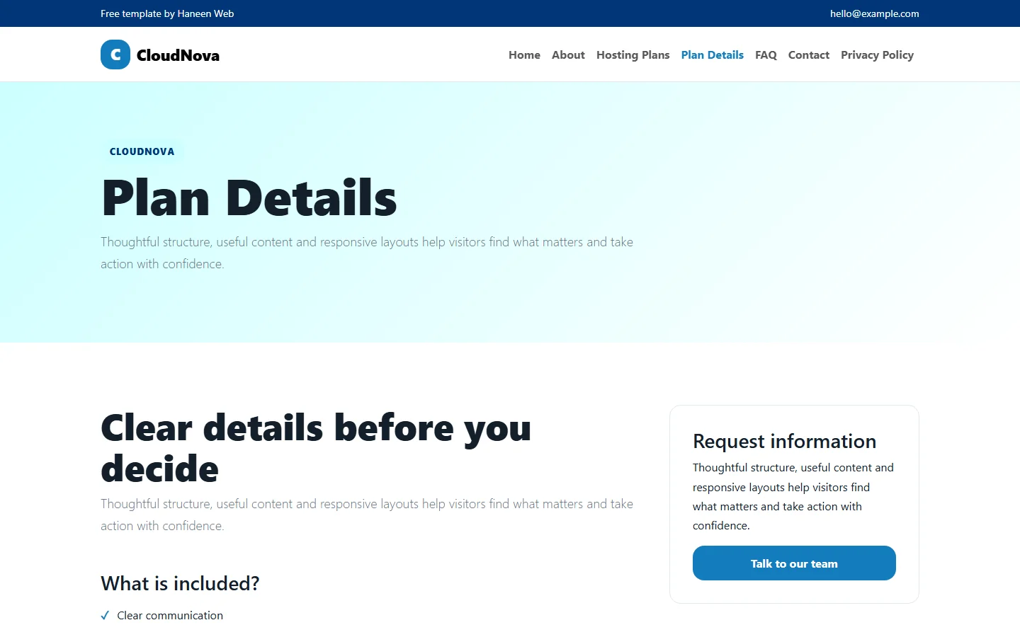 CloudNova – Free Bootstrap 5 Cloud infrastructure made clear HTML Template
