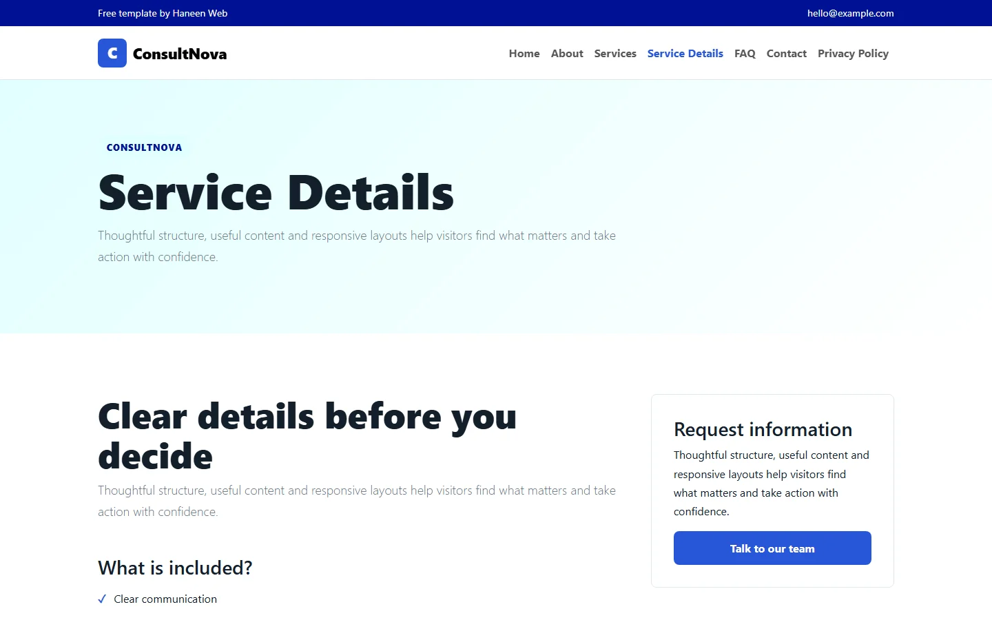 ConsultNova – Free Bootstrap 5 Business consulting HTML Template