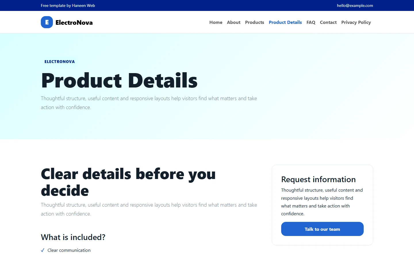 ElectroNova – Free Bootstrap 5 Technology that fits your life HTML Template