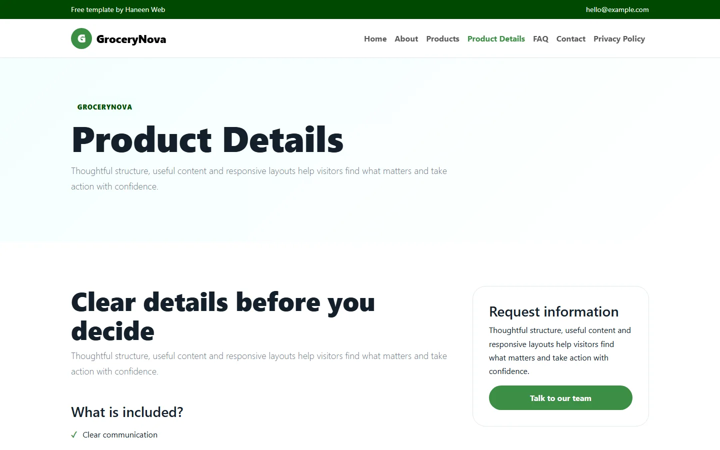 GroceryNova – Free Bootstrap 5 Fresh essentials for every day HTML Template