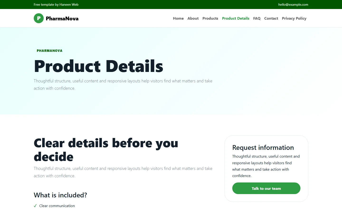 PharmaNova – Free Bootstrap 5 Everyday pharmacy care HTML Template