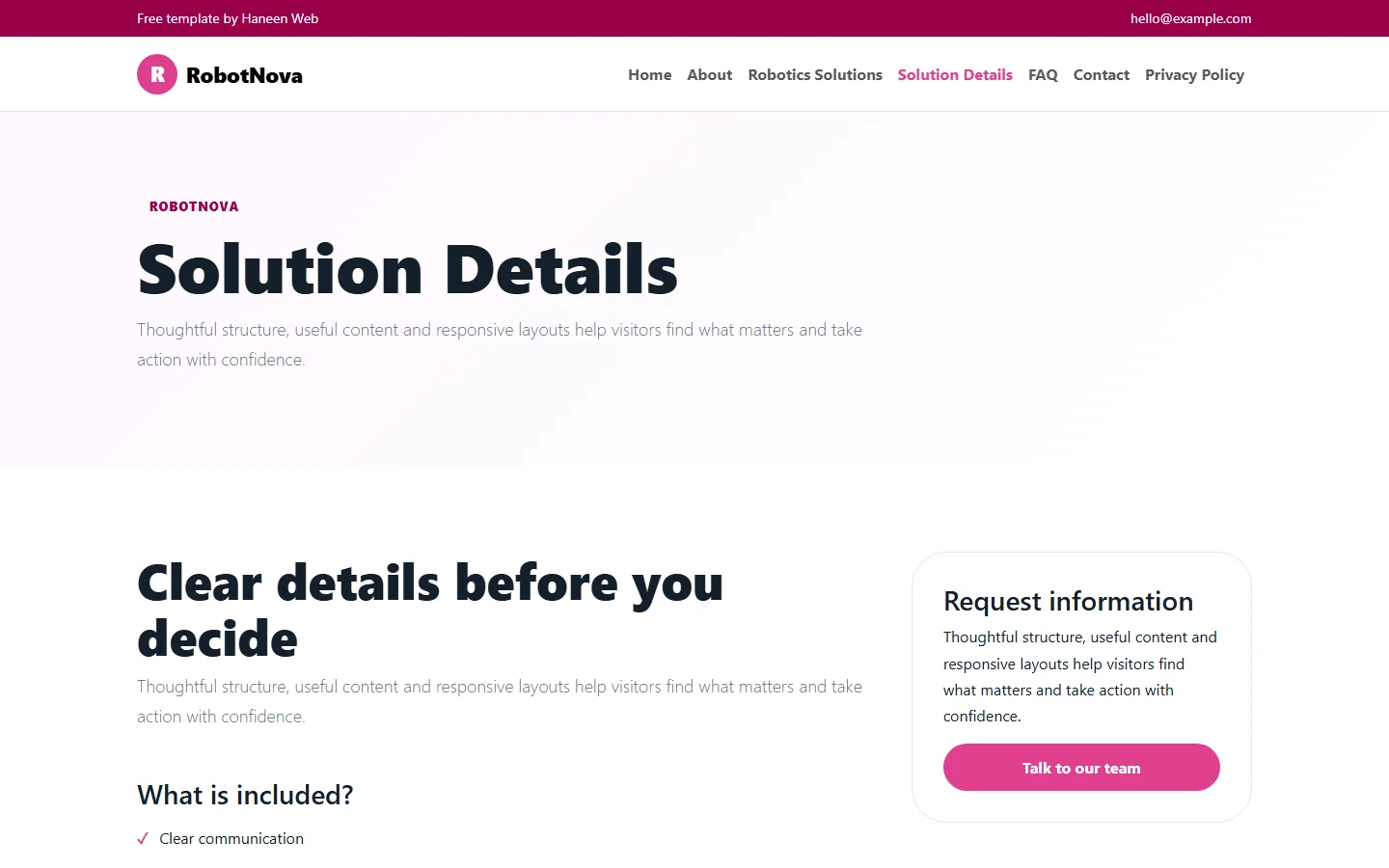 RobotNova – Free Bootstrap 5 Automation for practical progress HTML Template