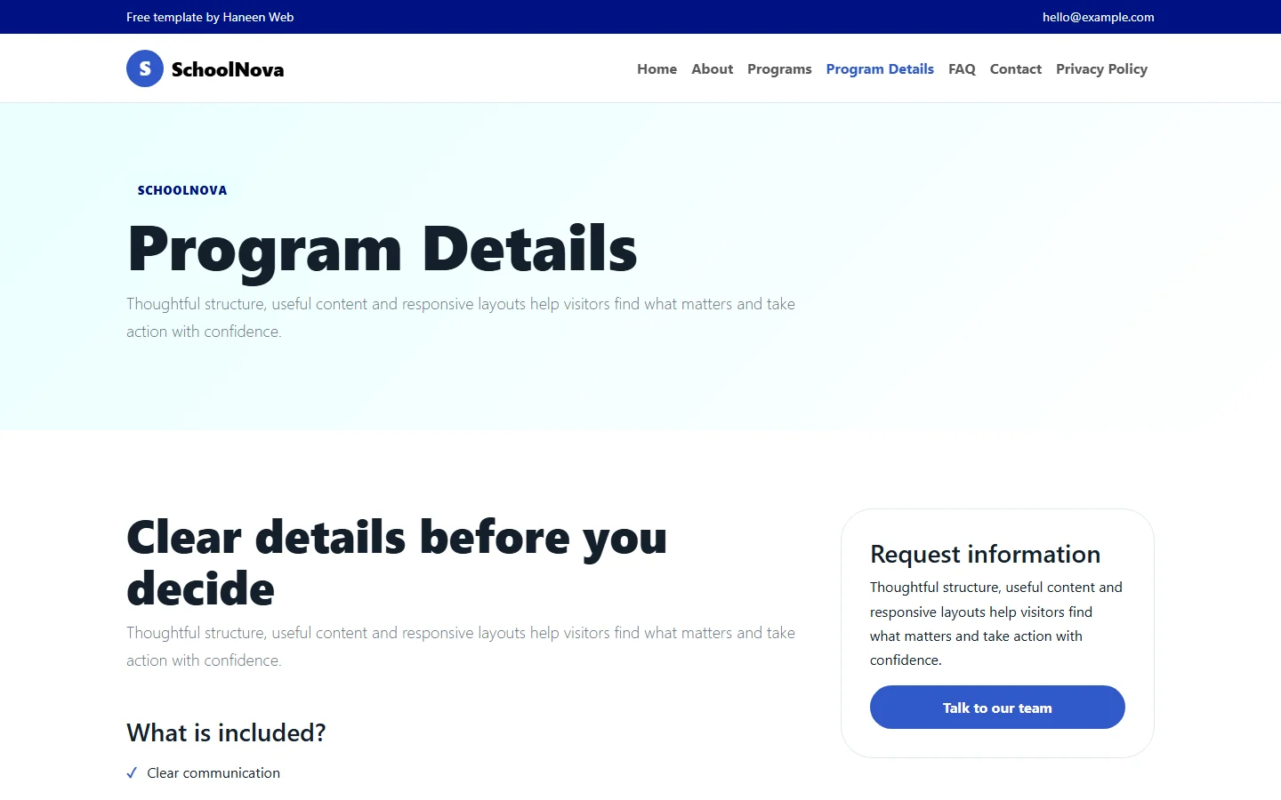 SchoolNova – Free Bootstrap 5 A stronger start for every learner HTML Template