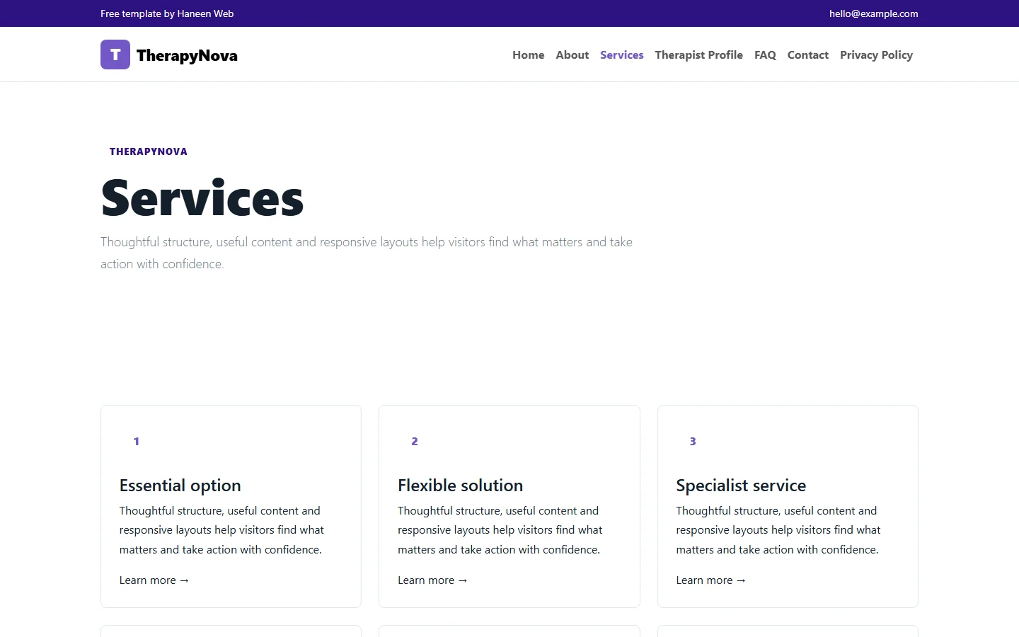 TherapyNova – Free Bootstrap 5 A calmer path forward HTML Template